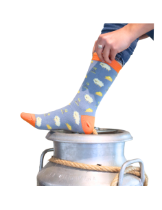 Calcetines divertidos de queso