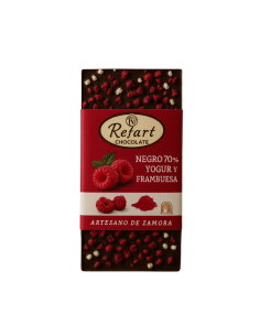 Chocolate negro 70% con yogur y frambuesa Alacena Tienda quesos online